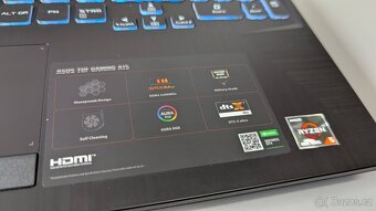 Herni notebook TUF GAMING Asus FA506II, Ryzen 5, 16/512, RTX - 5