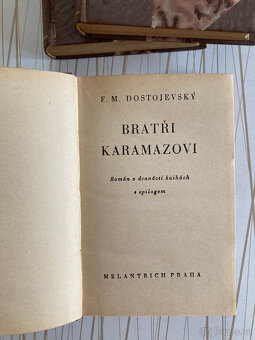 Bratři Karamazovi I. - III. díl , Dostojevký, rok vyd. 1929 - 5