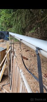 Naviják na bazénovou solární plachtu , hliník, stavitelný - 5