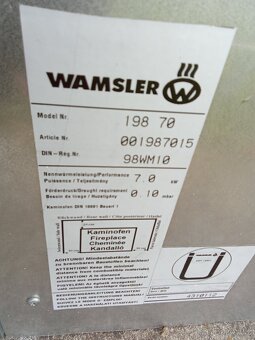 Krbová kamna Wamsler 198 70 - 5