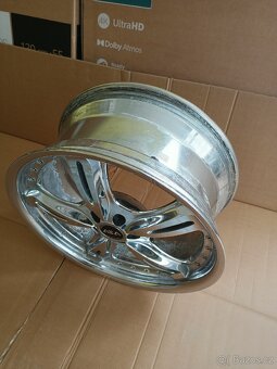 4x Alu kola 5x100 R18, ET 35 - 4ks chromy - 5