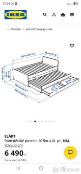 Prodám postel Ikea Släkt - 5