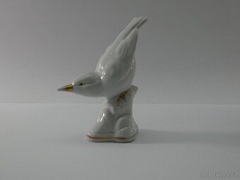 Stáry porcelánový ptáček - 5