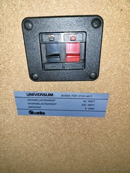 Prodám reproboxy - Universum - VTCF- 4617, 60watt / 200 watt - 5