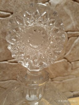 Prodám BROUŠENOU KŘIŠŤÁL. KARAFU NA ALKOHOL - 5