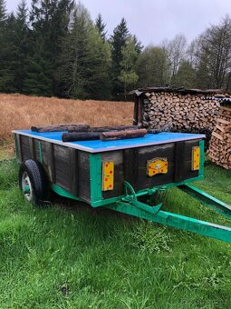 Malotraktor domácí výroby s vozíkem - 5