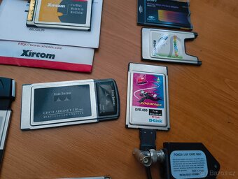 8x PCMCIA karty (LAN, WiFi apod...) - 5