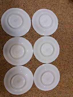 Luxusní porcelánová sada ČSSR – 6+6+mlékovka+cukřenka - 5
