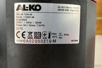 Prodám ponorné čerpadlo AL-KO 7000 - 5