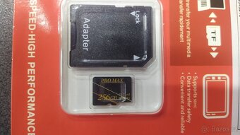 NOVÉ MicroSD Paměťové karty 512GB,256GB + Adaptér - 5