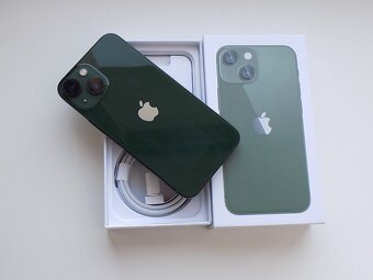 APPLE iPhone 13 mini 128GB Green - ZÁRUKA - TOP STAV - 5