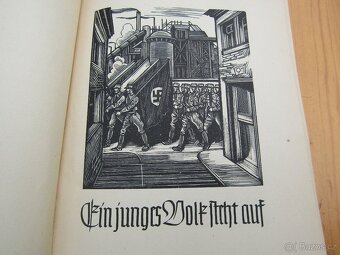 Německý zpěvník,pochodů Hitlerjugen 1939 NSDAP. - 5