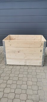 Vyvýšené záhony - NOVÉ stohovatelné ohrádky 120x80x20cm - 5