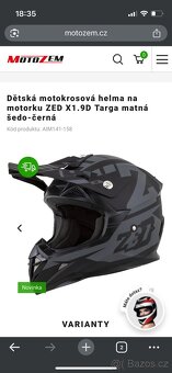 Dětská motokrosová helma - 5