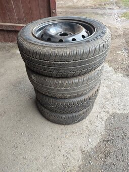 Prodám sadu disků 6Jx15H2 ET43 + let. pneu 185/65/R15 88T - 5