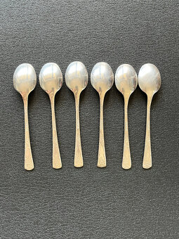 6x čajová lžička z alpaky (melchior), USSR - 5