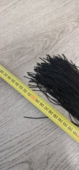 Provázková záclona černé barvy 100x250cm - 5