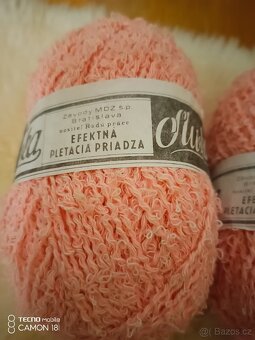 Retro krásná efektní bavl.příze Sluka 4ks - 5