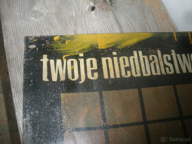 Stará výstražná plechová cedule - 5