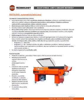 Automatický balicí stroj pro náročnější provozy - sleva - 5