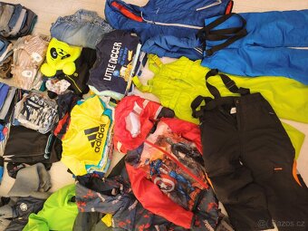 Velký set oblečení kluk 116, 122 - 5