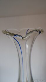 Váza, hutní sklo, zdobení - 5