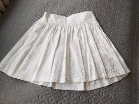 Bílá sukně s potiskem - 5