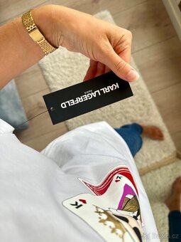 KARL LAGERFELD BÍLÉ TRIČKO 1 - 5