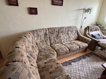 Rozkládací rohový gauč a rozkládací křeslo - 5