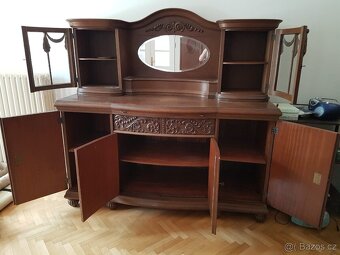historická jídelna z roku 1928 - kompletní + stůl, 6 židlí - 5