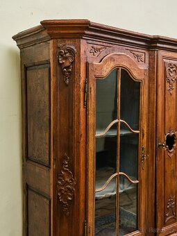 Vyřezávaná lutyšská dubová knihovna z 19. století - 5