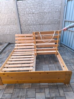 Prodám manželskou postel + Matrace ZDARMA - 5
