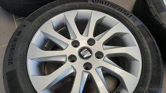Alu kola Seat- škoda-VW R-16- 205/55R16-continetal - 5