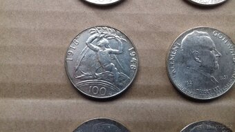 Stříbrné pamětní výroční mince 100 Kčs Stalin Gottwald Únor - 5