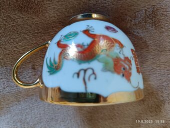 Prodám Porcelán. čaj.set s čínskými motivy a zlatými dekor - 5