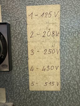 Odbočkový zkušební zdroj, transformátor - 5