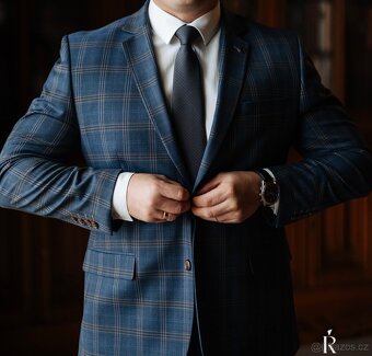 Prodám nový pánský oblek značky FERATT - 5