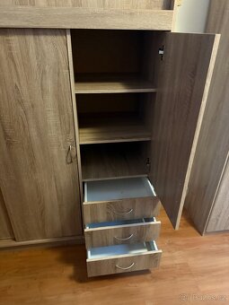 Šatní skříň 3 dveř. sonoma - 5