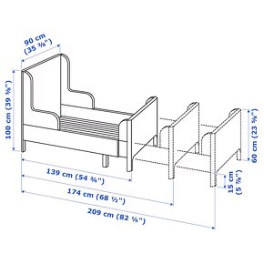 Postel a skříň BUSUNGE IKEA - 5