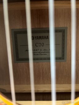 Yamaha C70 4/4 Natural klasická kytara - 5