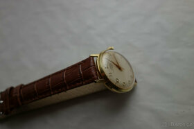 Staré,funkční,  pozlacené hodinky Prim-17 jewels - 5