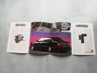 BMW E32 katalog 740i, 740il, M60B40, plakát - 5