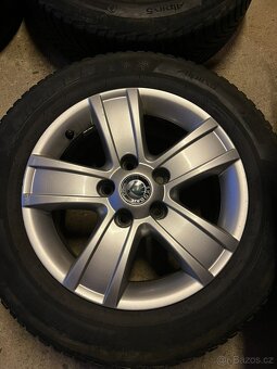 195/65 R15 zimní pneu, alu kola Škoda - 5