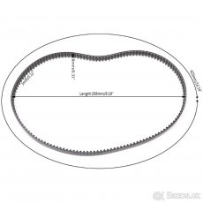 Řemen pohonu domácí pekárny délek 420 / 520 / 540 mm - 5