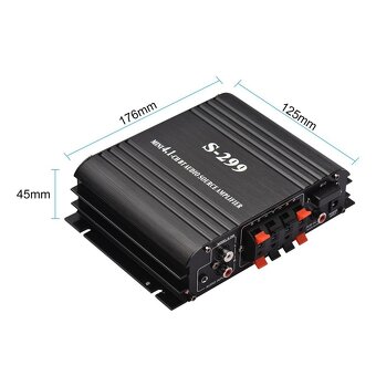 4.1 audio výkonový zesilovač - 5
