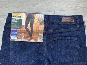 NOVÉ Dámské džíny Skinny fit s vyšívanými květy, vel. 34 - 5