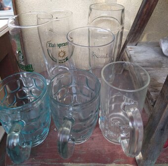 Sklenice na pivo 7 kusů. Pilsner, Zlatopramen, Hostan, Kozel - 5