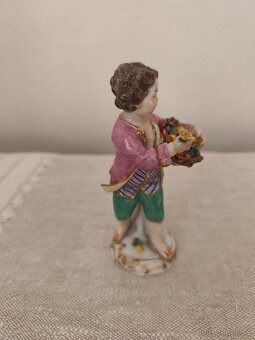 Meissen míšeň chlapec porcelánová soška 13 cm - 5