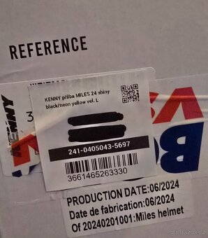 KENNY helma MILES 24 shiny black/neon yellow L - 5