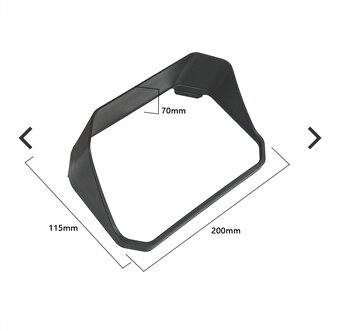 Sluneční clona+ochranná fólie TFT displeje pro motocykly BMW - 5
